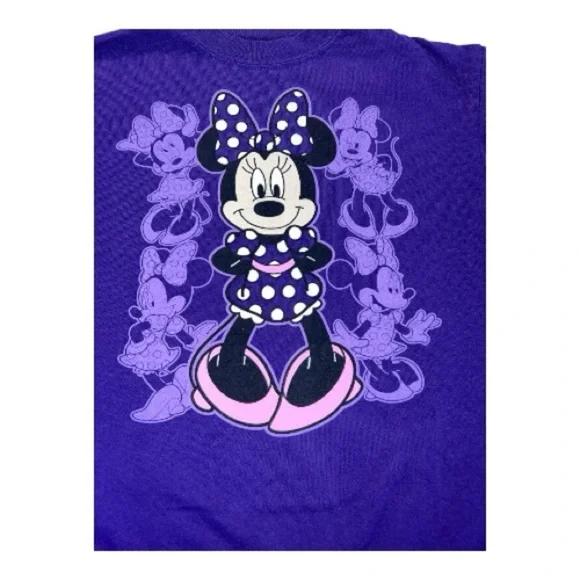 Disney Purple Minnie Mouse Short Sleeve Tee - Picture 4 of 5